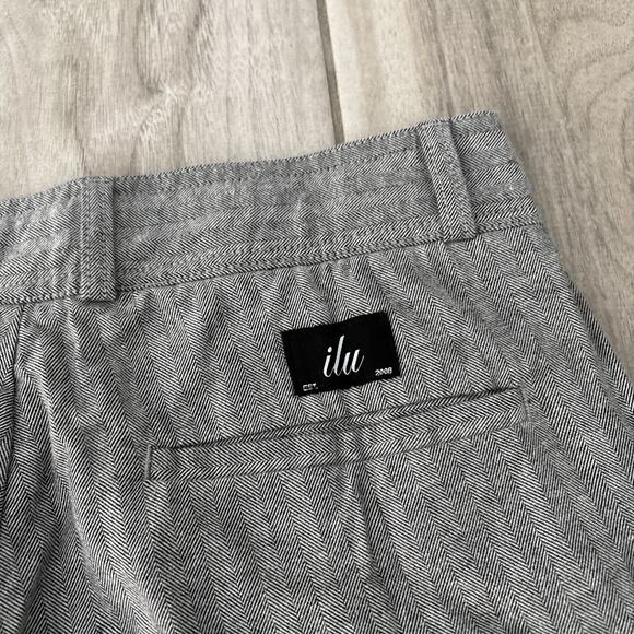 I Love Ugly Striped Gray Kobe Pants Size Small Slim Cotton Blend NWT - Picture 13 of 13